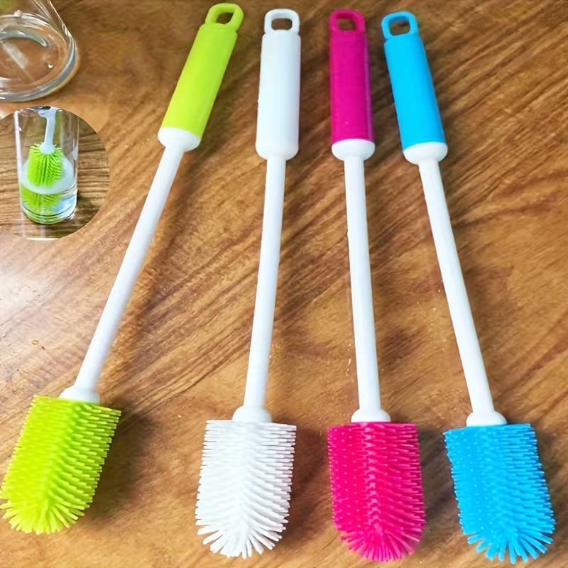 Brosse à tasse multifonctionnelle avec long manche, brosse de nettoyage rotative à 360 degrés