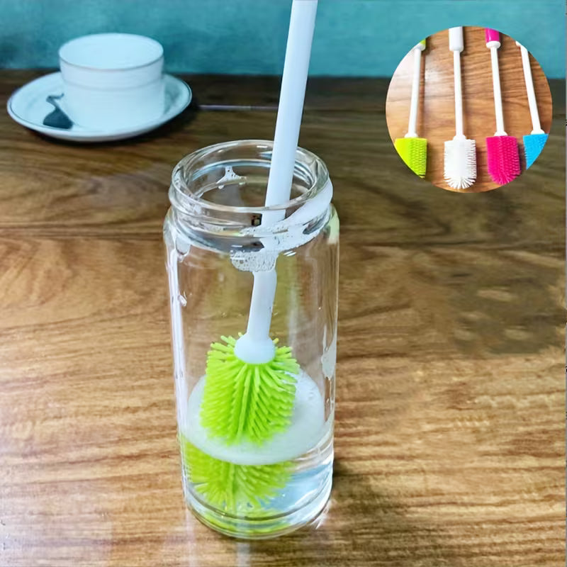 Brosse à tasse multifonctionnelle avec long manche, brosse de nettoyage rotative à 360 degrés