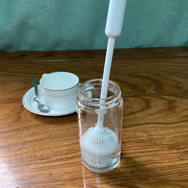 Brosse à tasse multifonctionnelle avec long manche, brosse de nettoyage rotative à 360 degrés